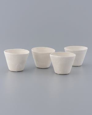 4 cups set White 01
