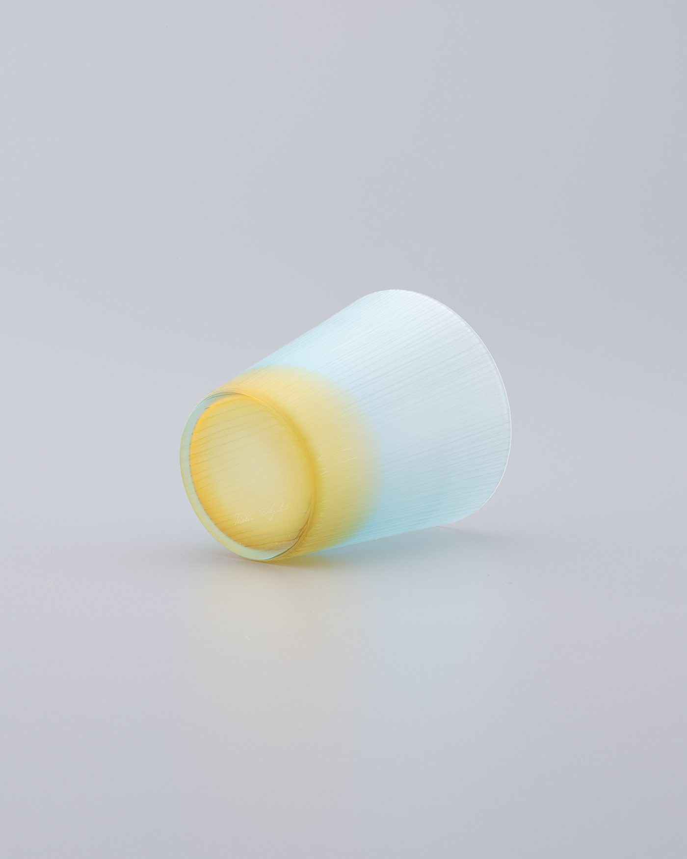 silence tumbler - bluegreen x amber