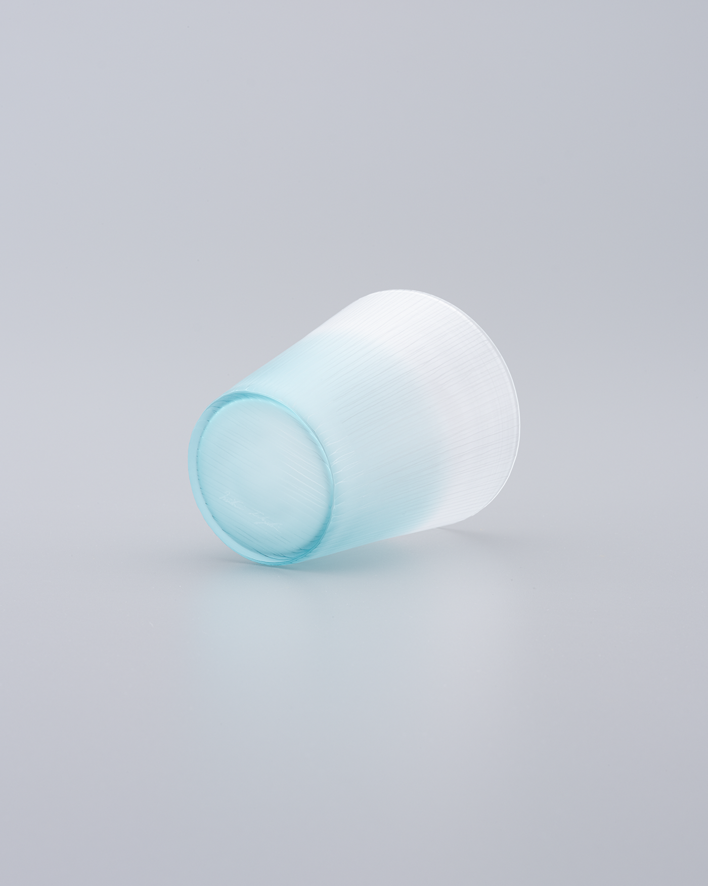 silence tumbler - clear x bluegreen