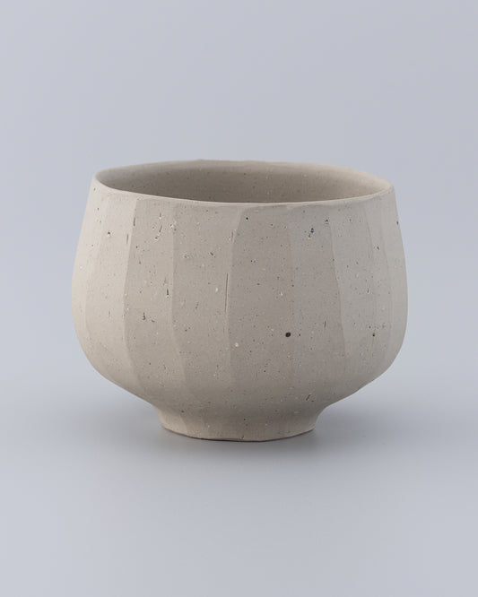 森本仁 白花 茶碗