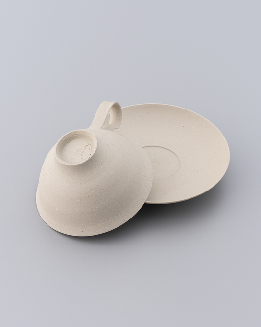 森本仁 白花 カップ&ソーサー 02