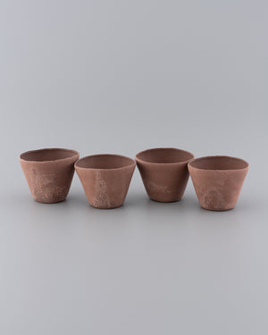 4 cups set Red 02