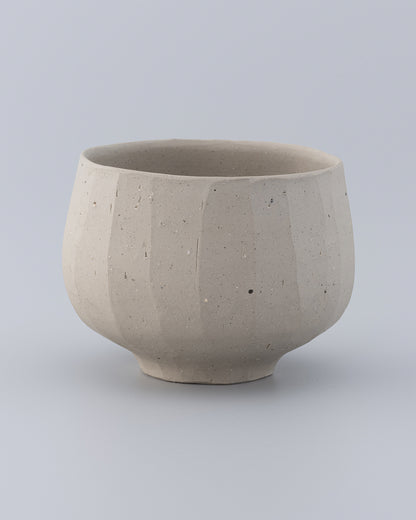 森本仁 白花 茶碗