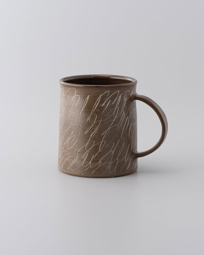 Drawing Mug Brown 04