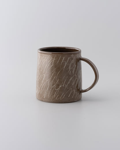 Drawing Mug Brown 06
