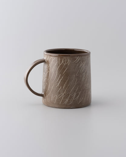 Drawing Mug Brown 06