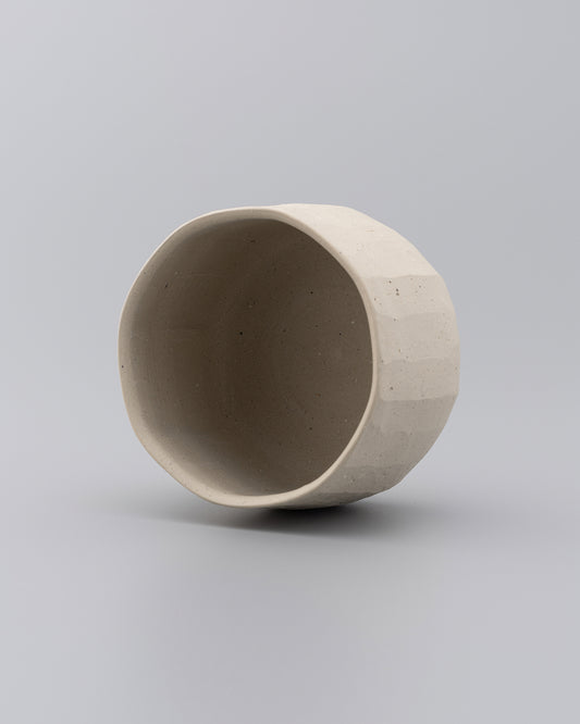 森本仁 白花 茶碗 01