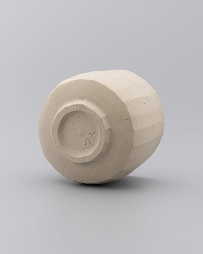 森本仁 白花 茶碗 01