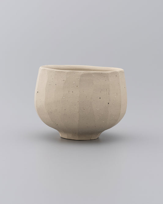 森本仁 白花 茶碗 02