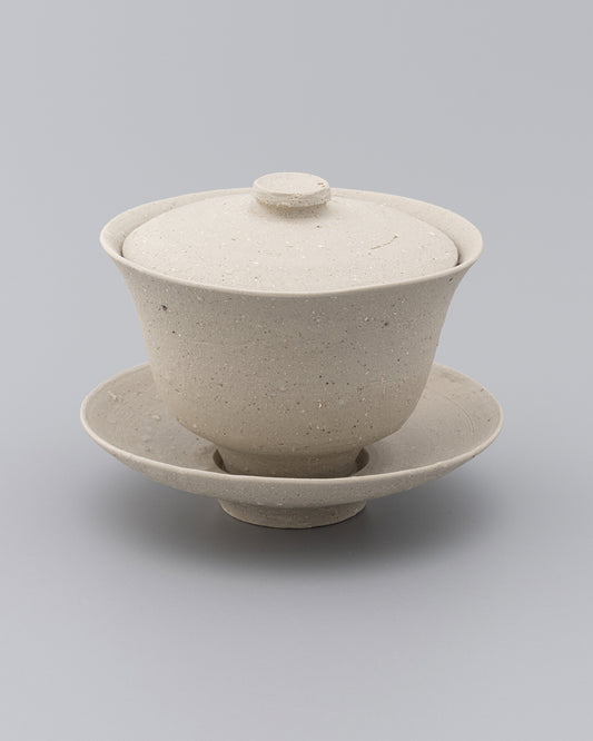 森本仁 白花 蓋碗 M02