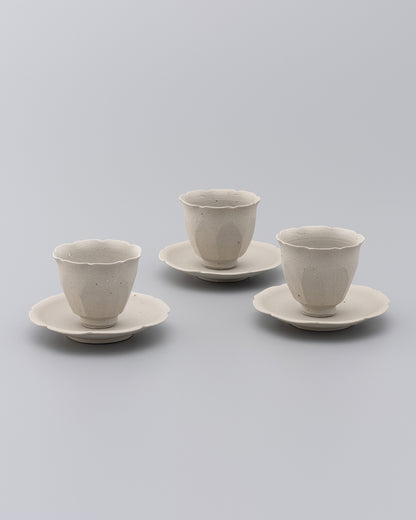 森本仁 白花 茶器