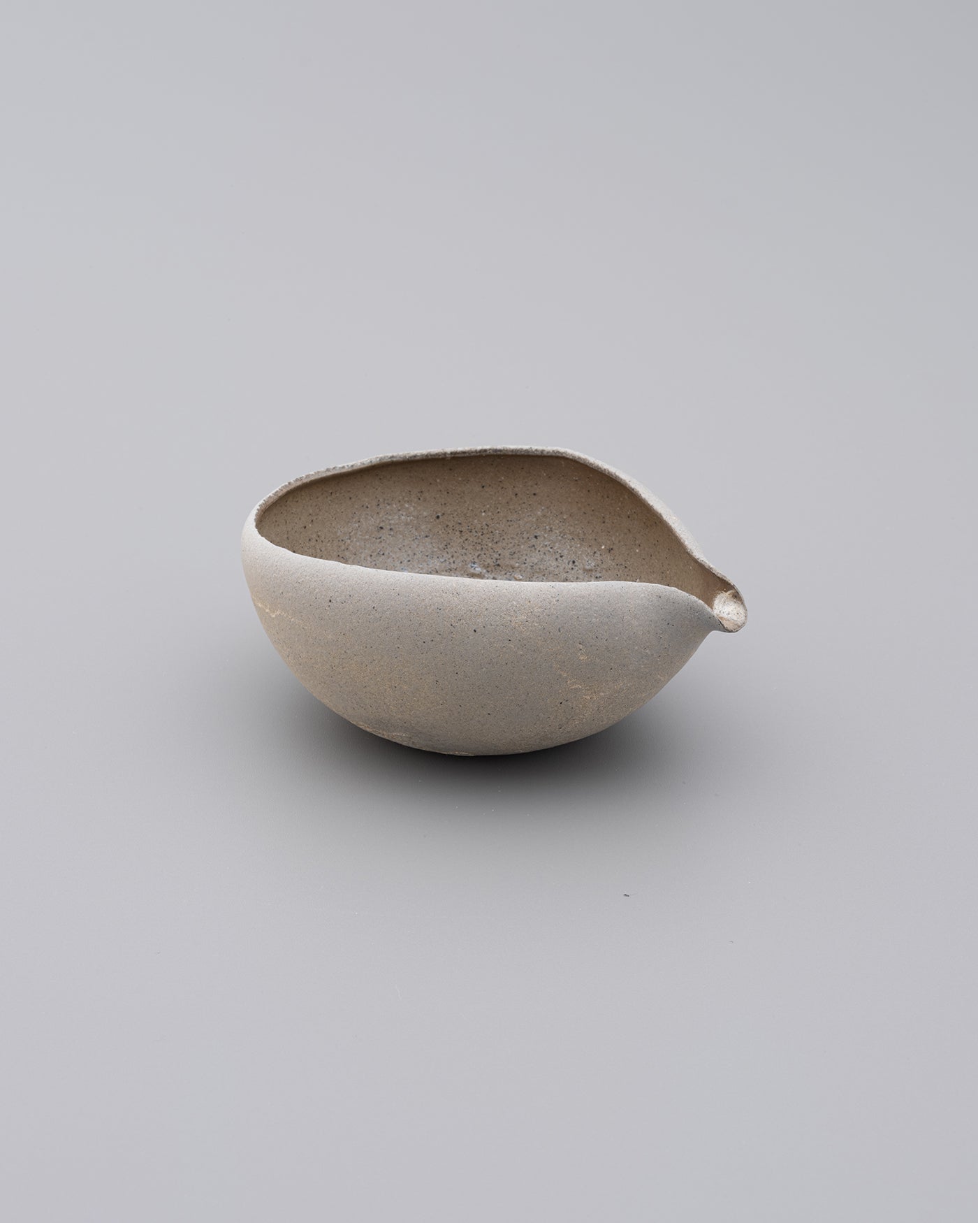 Takayuki WATANABE Wood-fired Katakuchi Bowl M Gray