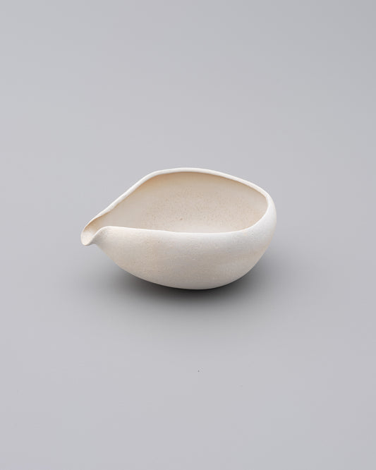 Takayuki WATANABE Wood-fired Katakuchi Bowl M white