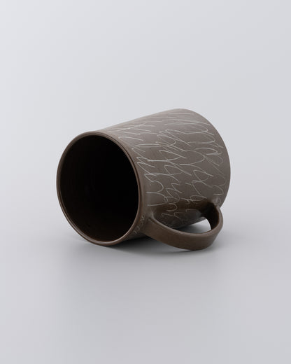 Drawing Mug Brown 06