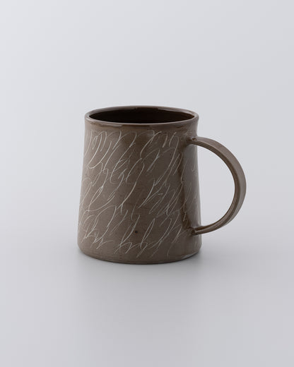 Drawing Mug Brown 08