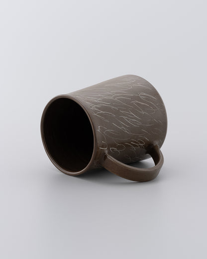 Drawing Mug Brown 08
